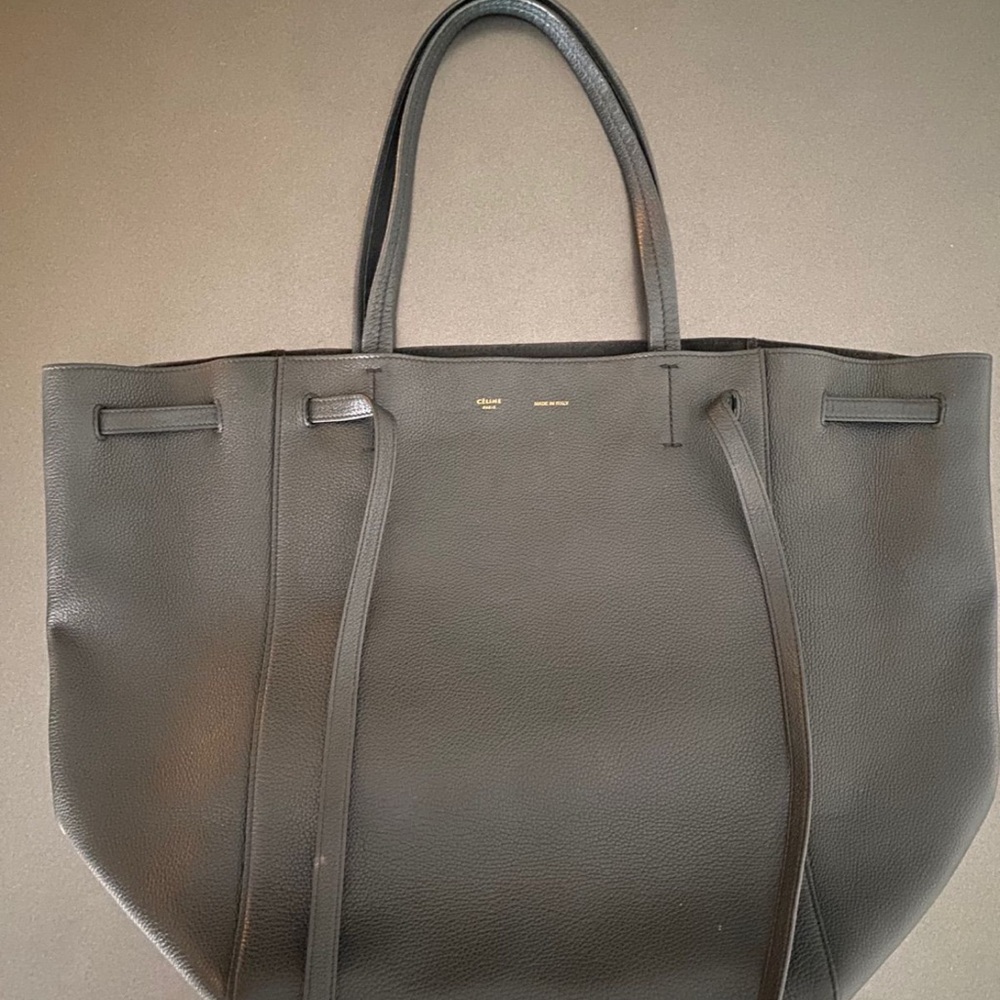 Celine Cabas Phantom Medium Black Bag